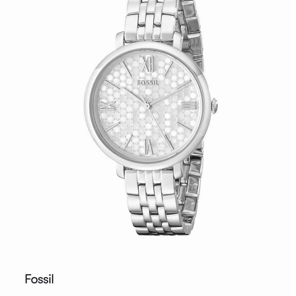 Fossil Jacqueline stainless steel watch model ES3803 mosaic pattern EUC